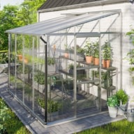 Vitavia 6x8 IDA 5200 Lean To Greenhouse - Horticultural Glass - original product image