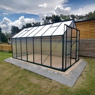 Vitavia 8x14 Green Phoenix with polycarbonate glazing