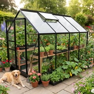 Vitavia 8x6 Black Venus 5000 Greenhouse