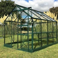 Vitavia Apollo 5000 6x8 Green Greenhouse with Toughened Glass