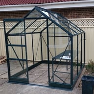 Vitavia Apollo 6x6 Greenhouse in Green with Toughened Glass