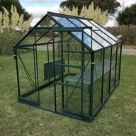Vitavia Apollo Green 8x6 Greenhouse Toughened Glass