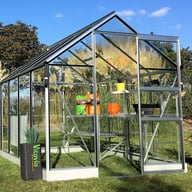 Vitavia Apollo 6x8 Greenhouse in Anodised Aluminium Finish