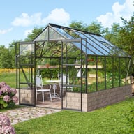 Vitavia Cassandra Black 8x12 9900 Dwarf Wall Greenhouse