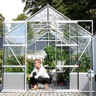 Vitavia Cassandra Silver 8x12 Dwarf Wall Greenhouse
