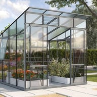 8x8 Vitavia Freya 7600 Greenhouse in Grey