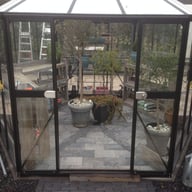 Vitavia Hera 9000 Black Orangery Greenhouse Double Doors