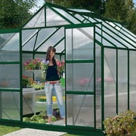 Vitavia Jupiter 8x10 Greenhouse in Powder Coated Green