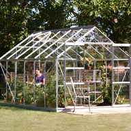 Vitavia Jupiter Silver 8x12 Greenhouse With Horticultural Glazing
