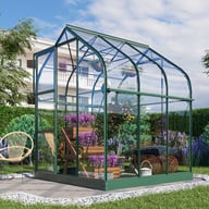 Vitavia 6x6 Green Orion 3800 Greenhouse - Horticultural Glass