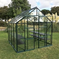 Vitavia Phoenix 8x8 Green Greenhouse with Double Sliding Doors