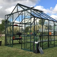 Vitavia Phoenix 8x8 Green Greenhouse with Toughened Glass