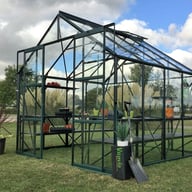 Vitavia Phoenix 8x8 Green Greenhouse with Toughened Glass