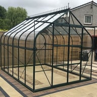 Vitavia Saturn 8x12 Greenhouse in Powder Coated Green