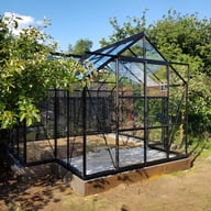Vitavia Sirius Black Orangery Greenhouse with Glazing Bar Capping