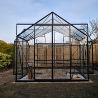 Vitavia Sirius Black T Shaped Orangery Greenhouse