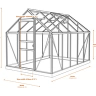 Vitavia Venus 6x4 Greenhouse - Dimensions Diagram