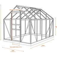 Vitavia Venus 6x6 Greenhouse - Dimensions Diagram