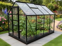 Vitavia 8x6 Black Venus 5000 Greenhouse - Polycarbonate Glazing
