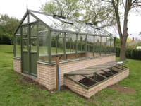 Swallow Raven 8x16 Dwarf Wall Wooden Greenhouse