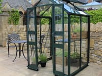 4x8 Green Halls Cotswold Birdlip Greenhouse - Toughened Glass