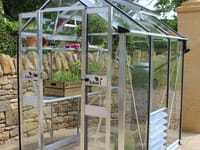 4x4 Halls Cotswold Birdlip Greenhouse - Toughened Glass
