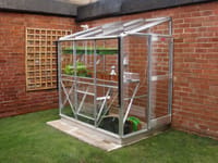 Elite Windsor 4x18 Lean to Greenhouse - 3mm Toughened Glazing