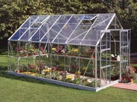 Halls Magnum Silver 8x14 Greenhouse - 3mm Horticultural Glazing