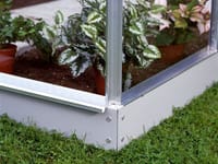 2x4 Silver Halls Greenhouse Base - Wall Garden