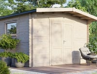Power 12x14 Chalet Workshop Log Cabin