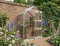 Elite 5x2 Apex Lean To Greenhouse - Horticultural Glazing
