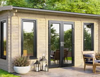 Power 16x12 Apex Log Cabin 44mm