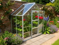 Elite High Eave 6x4 Apex Lean To Greenhouse  - Horticultural Glazing