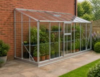 Elite Kensington 6x10 Lean to Greenhouse - 3mm Toughened Glazing
