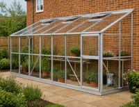 Elite Kensington 6x18 Lean to Greenhouse - 6mm Polycarbonate Glazing