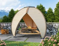 Lichfield Shield Fire Wooden Garden Shelter