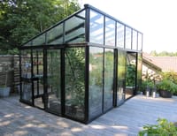 8x17 Janssens Modern Pent Roof Greenhouse