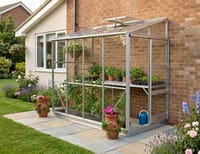Elite Kensington 4x6 Lean to Greenhouse - 6mm Polycarbonate Glazing