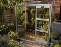 Elite Kensington 4x6 Lean to Greenhouse - 3mm Toughened Glazing