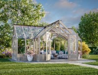 Palmako Emilia XL 14x18 T-Shaped Wooden Greenhouse