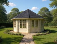 Palmako Hanna 4.2m x 4.2m Corner Log Cabin