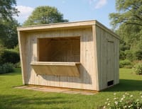 Palmako Kira 3.5m x 2.3m Wooden Kiosk