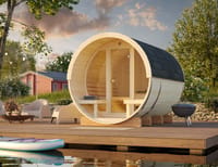 Palmako Anita 1.6 Glass Wall Home Sauna