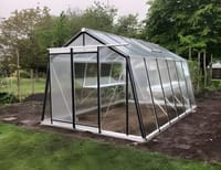 ACD 10x10 Sloping Wall Greenhouse Silver