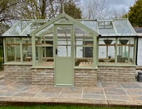 Swallow Mallard 8x24 Dwarf Wall Wooden Greenhouse