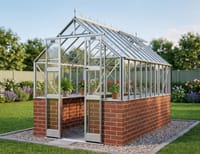 Elite Thyme 6x12 Dwarf Wall Greenhouse - Toughened Glazing