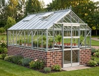 Elite Thyme 8x14 Dwarf Wall Greenhouse - Toughened Glazing