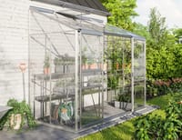 Vitavia 4x8 IDA 3300 Lean To Greenhouse - Toughened Glass
