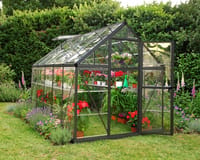 Palram Canopia Harmony 6x10 Grey Greenhouse - Clear Polycarbonate