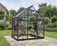 Palram Canopia Harmony 6x4 Grey Greenhouse - Clear Polycarbonate